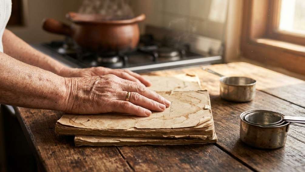Irma's hands pressing tortillas